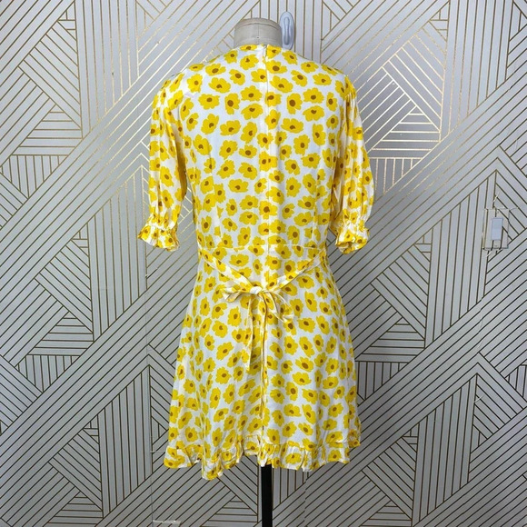 FAITHFULL THE BRAND Florence Mini Dress Yellow - Picture 7 of 12